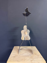 Load image into Gallery viewer, The Test” by William Dickey King – Aluminum Figural Sculpture Mid Century