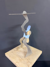 Load image into Gallery viewer, The Test” by William Dickey King – Aluminum Figural Sculpture Mid Century