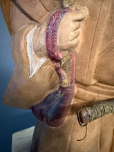 Load image into Gallery viewer, Early 19th Century Edo Period Japanese Polychrome Ceramic Samurai Figure with Gunbai Fan