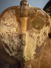 Load image into Gallery viewer, Early 19th Century Edo Period Japanese Polychrome Ceramic Samurai Figure with Gunbai Fan