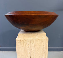 Load image into Gallery viewer, Bruce Mitchell Claro Walnut Turned Bowl, 1981 – Sculptural Studio Wood Vessel