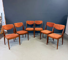 Load image into Gallery viewer, Barney Flagg for Drexel Midcentury Walnut Dining Chairs set of Six