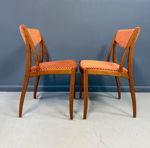 Load image into Gallery viewer, Barney Flagg for Drexel Midcentury Walnut Dining Chairs set of Six