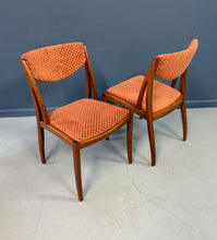 Load image into Gallery viewer, Barney Flagg for Drexel Midcentury Walnut Dining Chairs set of Six