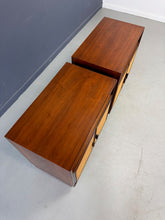 Load image into Gallery viewer, Pair Cane-Front Walnut Nightstands by Arne Vodder for Vamo Sønderborg