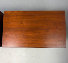 Load image into Gallery viewer, Pair Cane-Front Walnut Nightstands by Arne Vodder for Vamo Sønderborg