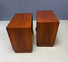 Load image into Gallery viewer, Pair Cane-Front Walnut Nightstands by Arne Vodder for Vamo Sønderborg