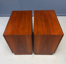 Load image into Gallery viewer, Pair Cane-Front Walnut Nightstands by Arne Vodder for Vamo Sønderborg