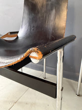 Load image into Gallery viewer, Katavolos, Kelley and Littell for ICF Set of Four T-Chairs in Black Leather