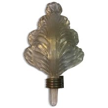 Load image into Gallery viewer, Ercole Barovier Glass Leaf Sconce Barovier and Tosa Murano Sconce Mid Century