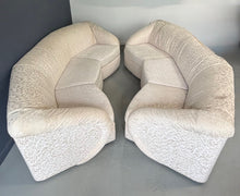 Load image into Gallery viewer, Pair of Mid-Century Modern Curved Sofas with Sculptural Arms by Carsons