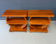 Load image into Gallery viewer, Pair of Art Deco Streamline Moderne Side Tables by A. A. Laun
