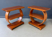 Load image into Gallery viewer, Pair of Art Deco Streamline Moderne Side Tables by A. A. Laun