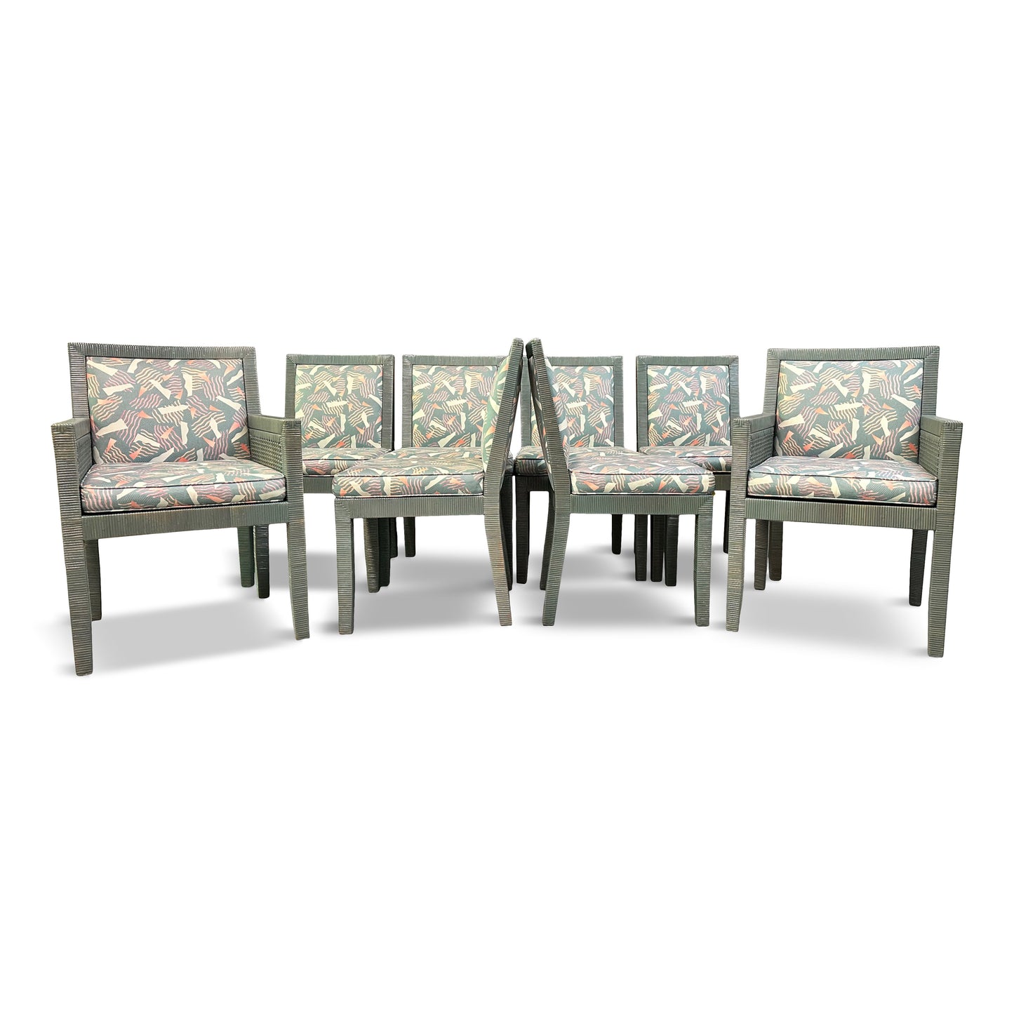 SOLD – Exquisite Set of Eight Dining Chairs by Billy Baldwin for Bielecky Brothers