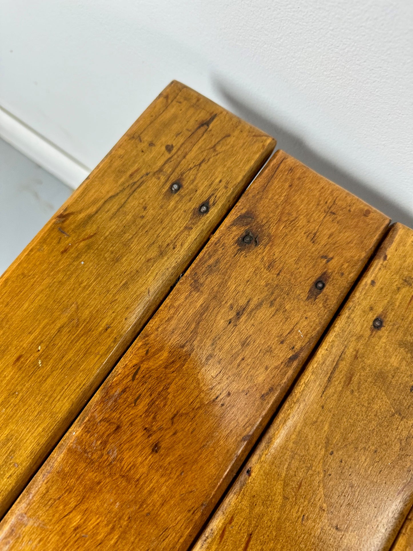 Arthur Umanoff Coffee/Cocktail Table with shelf and Drawer in Elm, Iron, & Cord
