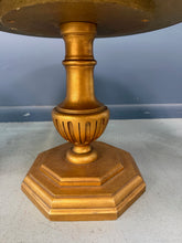 Load image into Gallery viewer, Pair of Neoclassical Style Marble Top Pedestal Side Tables with Giltwood Bases