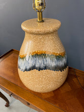 Load image into Gallery viewer, Pair of Sunset Cosco Drip Glaze Ceramic Table Lamps in Earth Tones, 1970s