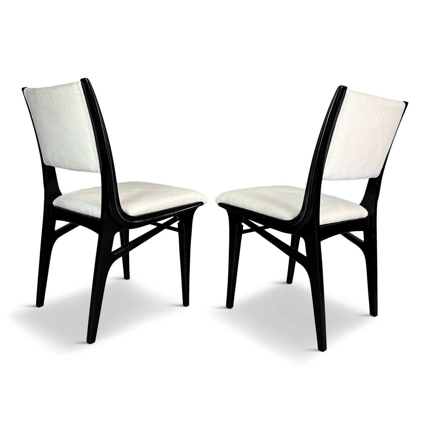 Drexel Set of Six Modernist Lacquered Armchairs by John Van Koert Mid Century