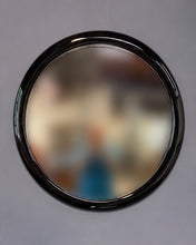 Load image into Gallery viewer, J. Wade Beam Postmodern Black Marbleized Console Table w/Matching Round Mirror