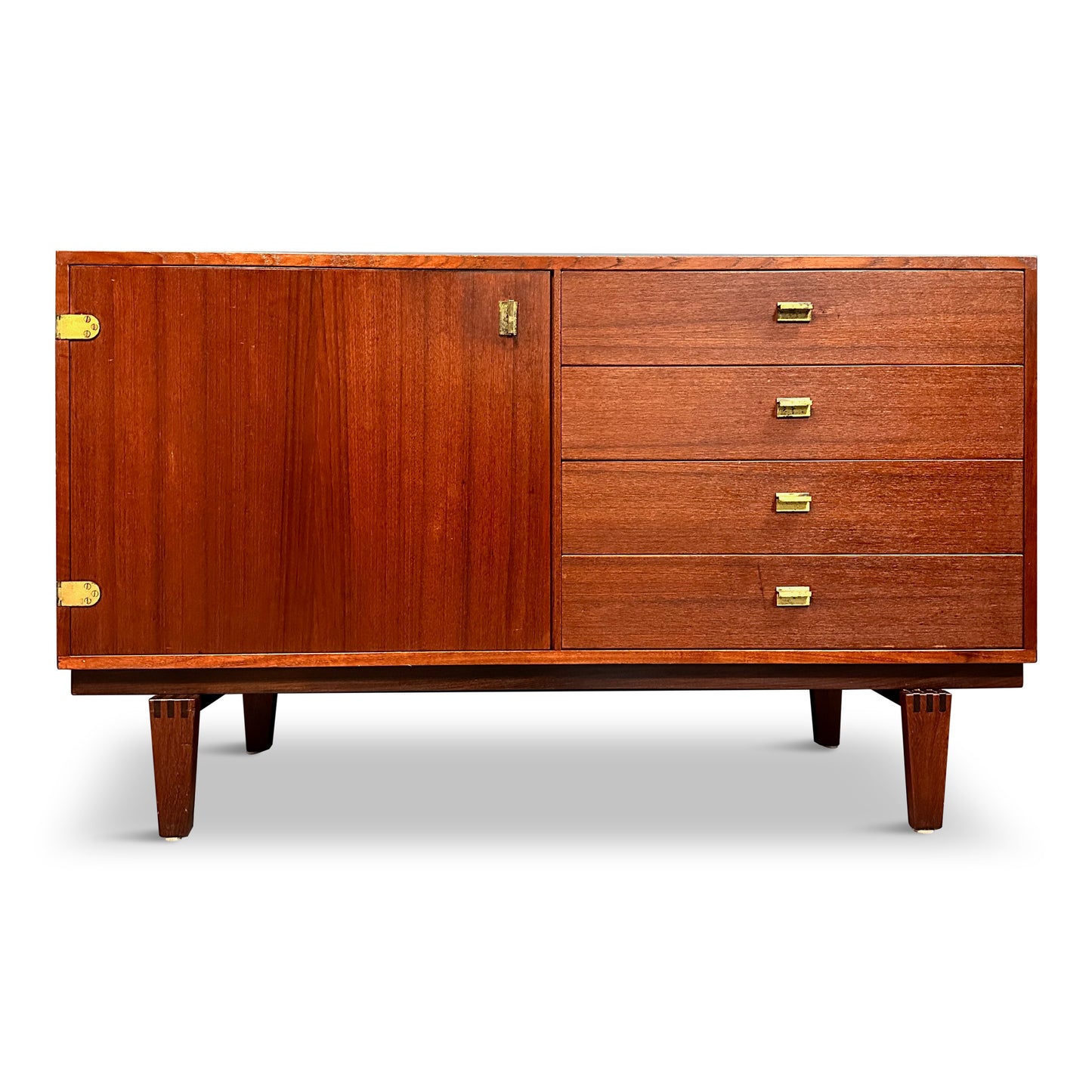 Danish Modern Teak 4-Drawer Sideboard by Peter Lovig Nielsen Mid Century
