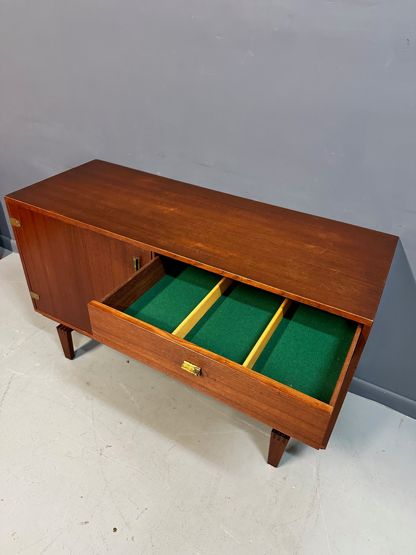Danish Modern Teak 4-Drawer Sideboard by Peter Lovig Nielsen Mid Century