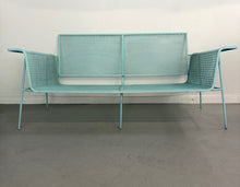 Load image into Gallery viewer, Mid-Century Modern Metal Mesh Settee in the Style of Russell Woodard