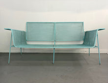 Load image into Gallery viewer, Mid-Century Modern Metal Mesh Settee in the Style of Russell Woodard