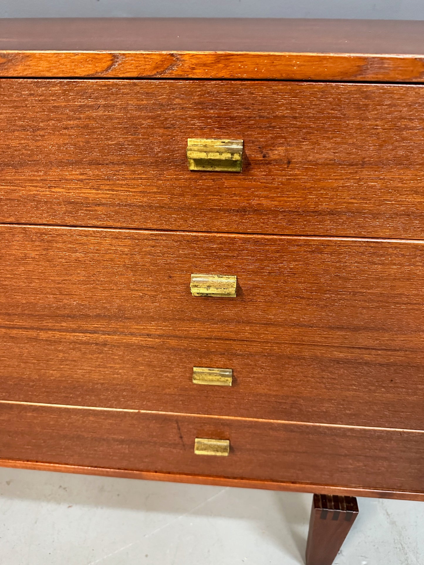 Danish Modern Teak 4-Drawer Sideboard by Peter Lovig Nielsen Mid Century