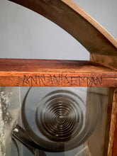 Load image into Gallery viewer, Ann Wiseman Kinetic Sand Fountain Sculpture in Walnut, Lucite, and Brass