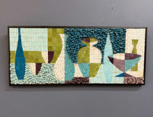 Load image into Gallery viewer, June E. Johnson Signed Mid-Century Abstract Mosaic Wall Panel, 1962 Mid Century