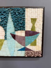 Load image into Gallery viewer, June E. Johnson Signed Mid-Century Abstract Mosaic Wall Panel, 1962 Mid Century