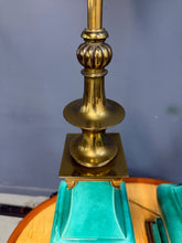 Load image into Gallery viewer, Pair of Ceramic and Brass Table Lamps by Edwin Cole for Stiffel Mid Century