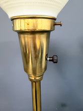 Load image into Gallery viewer, Pair of Ceramic and Brass Table Lamps by Edwin Cole for Stiffel Mid Century