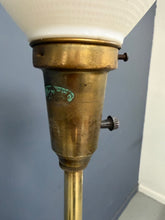 Load image into Gallery viewer, Pair of Ceramic and Brass Table Lamps by Edwin Cole for Stiffel Mid Century