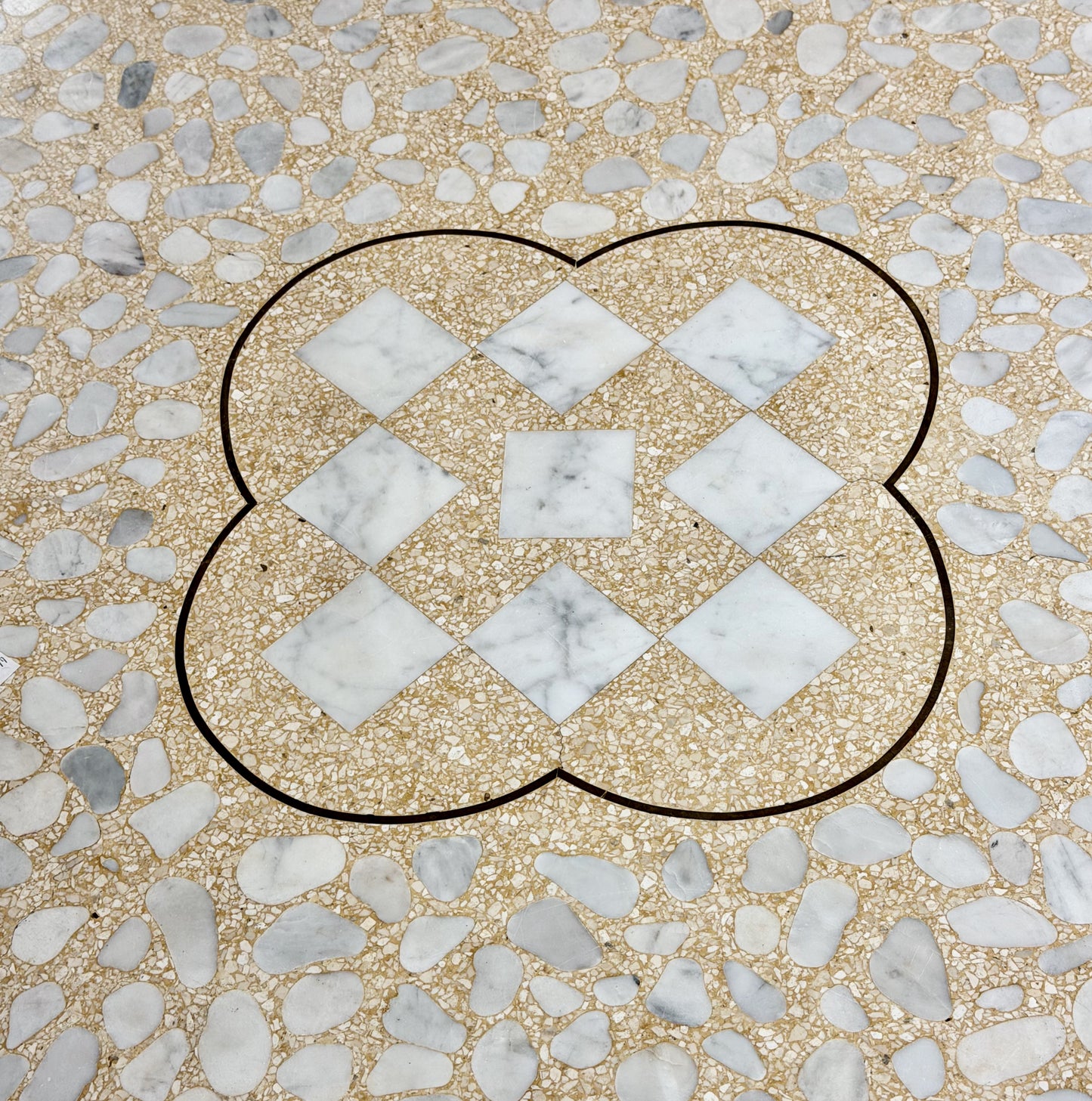 Vintage Harvey Probber Terrazzo and Marble Mosaic Coffee Table Mid Century