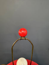 Load image into Gallery viewer, Flute of Chicago Postmodern Corrugated Cardboard Table Lamp in Red, 1980s
