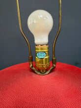 Load image into Gallery viewer, Flute of Chicago Postmodern Corrugated Cardboard Table Lamp in Red, 1980s