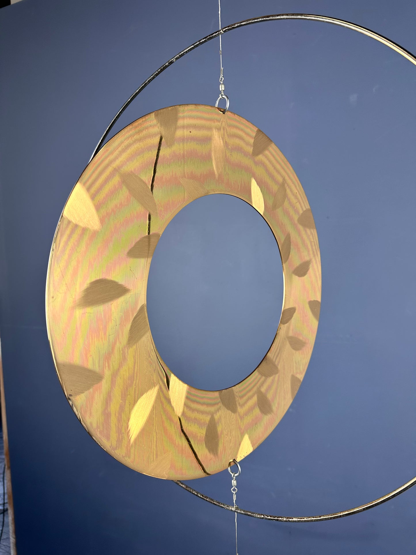SOLD – Myron Wasserman 1980s Mobile of Brass and Other Metals