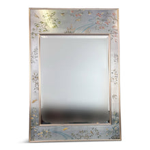 Load image into Gallery viewer, LaBarge Silver Leaf Eglomise Mirror Mid Century 1982