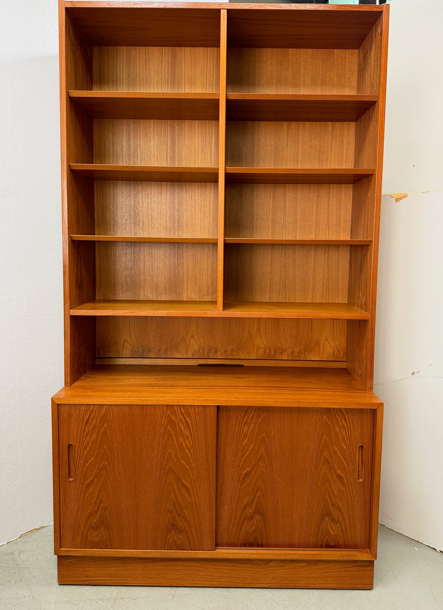 Danish Modern Teak Bookcase Cabinet by Hundevad & Co., Denmark, 1990s