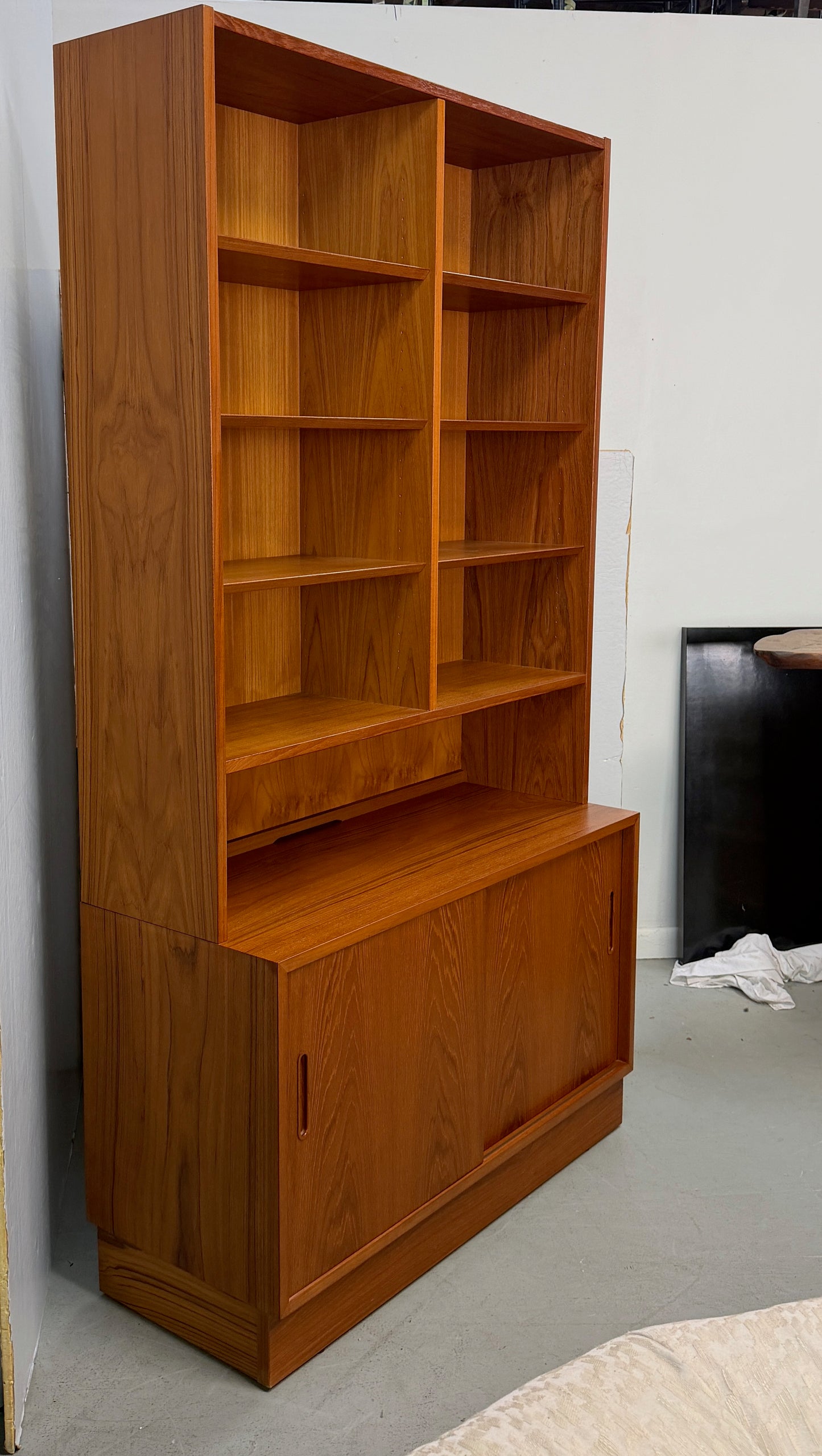 Danish Modern Teak Bookcase Cabinet by Hundevad & Co., Denmark, 1990s
