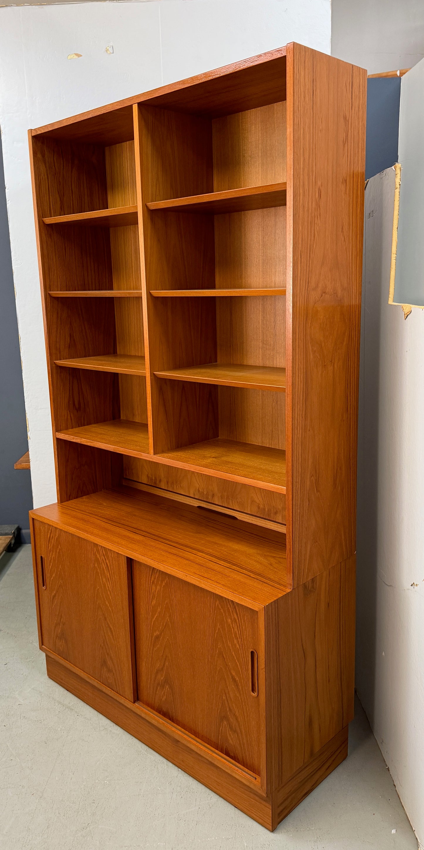 Danish Modern Teak Bookcase Cabinet by Hundevad & Co., Denmark, 1990s