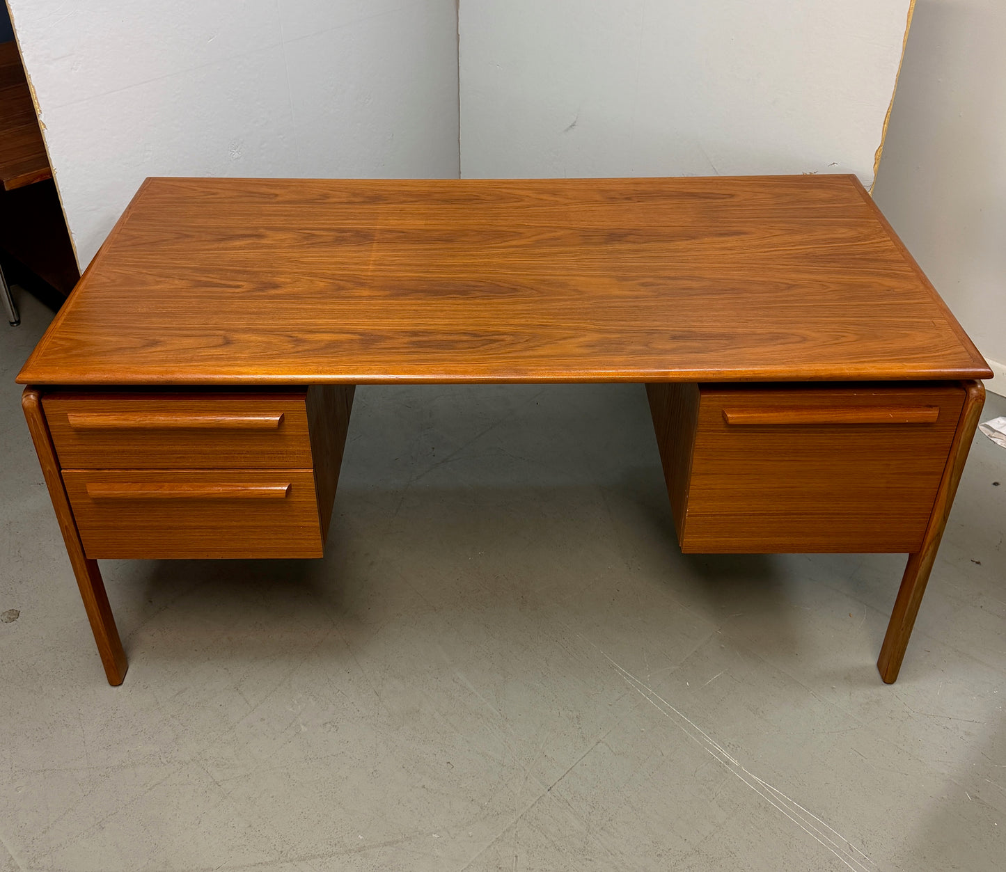 Mid-Century Modern Teak Executive Desk by Danflex, Denmark, 1960s-70s