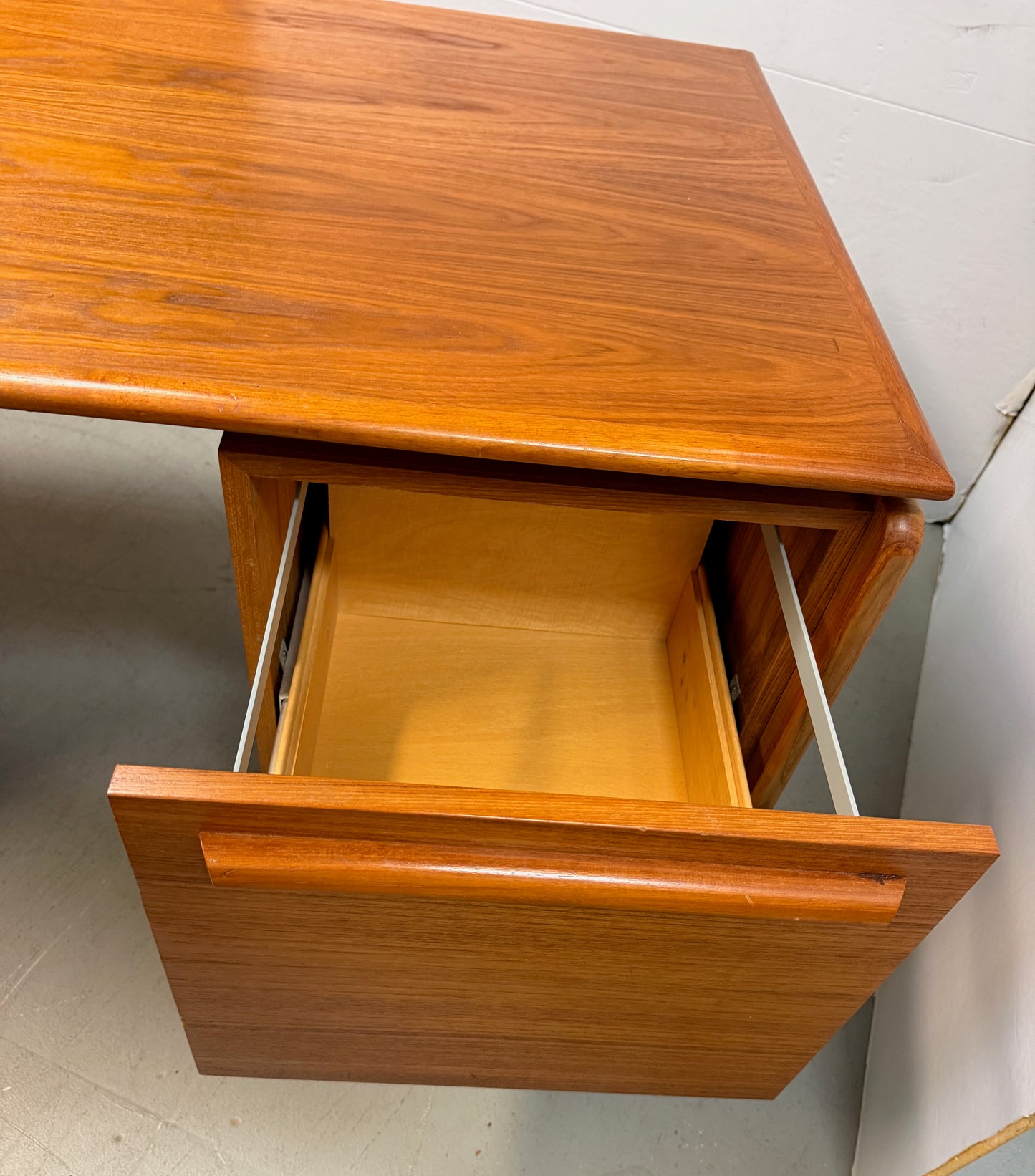 Mid-Century Modern Teak Executive Desk by Danflex, Denmark, 1960s-70s