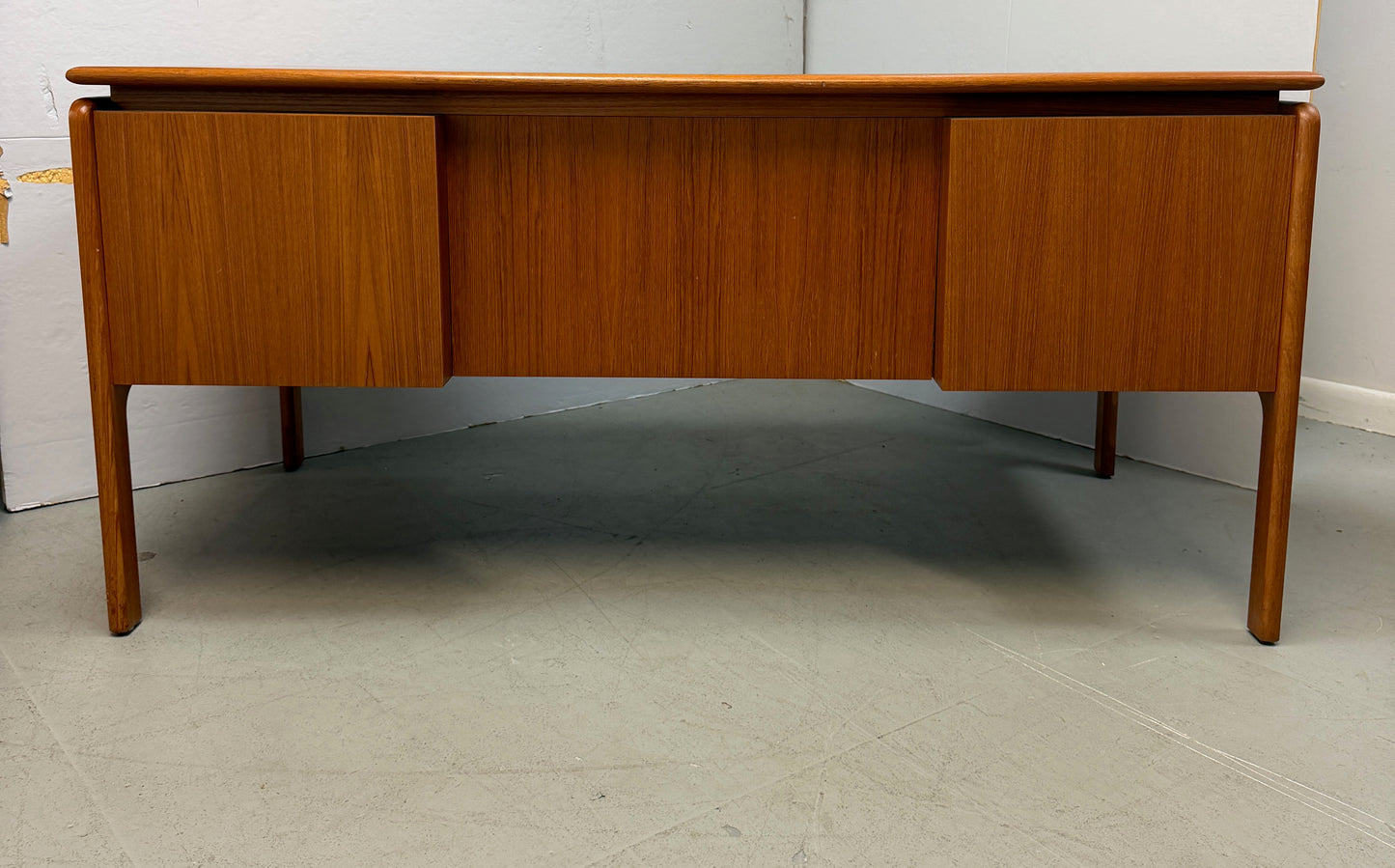 Mid-Century Modern Teak Executive Desk by Danflex, Denmark, 1960s-70s