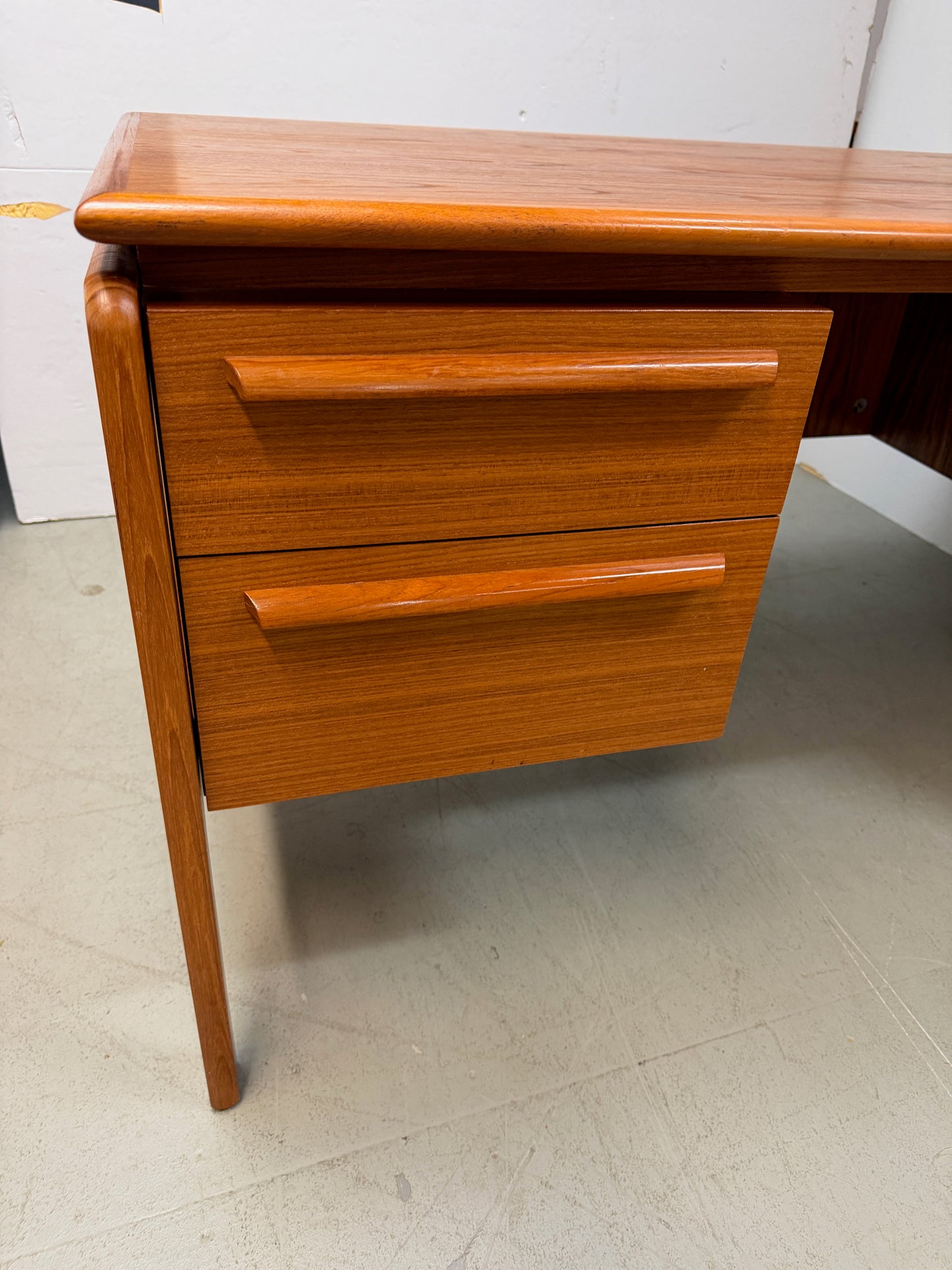 Mid-Century Modern Teak Executive Desk by Danflex, Denmark, 1960s-70s