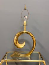 Load image into Gallery viewer, Erwin Lambeth Brass Pierre Cardin Logo Style Table Lamp