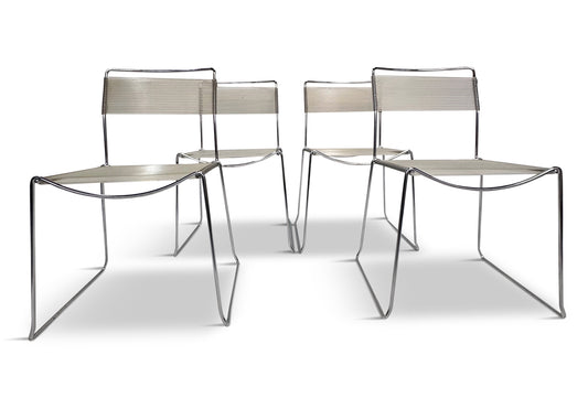 SOLD – Set of Four Spaghetti Chairs by Giandomenico Belotti for Alias, 1980s
