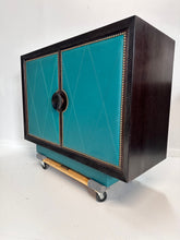 Load image into Gallery viewer, Art Deco 1930s Leather Front 5 Drawer Commode the Style of Parzinger Originals