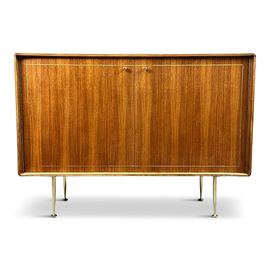 Mid Century Petite Server, Teak & Butternut by Erno Fabry